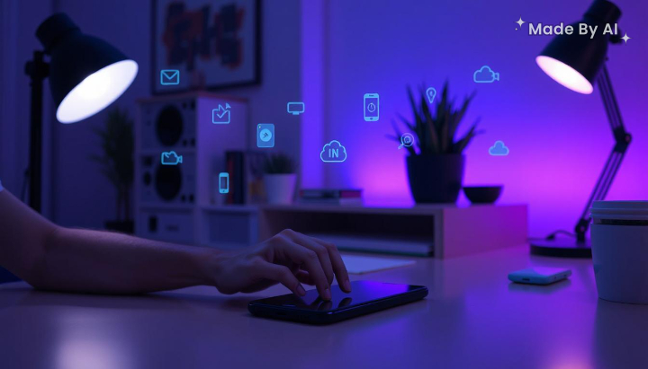 Top Mobile App Development Tools Driving Innovation in 2026 with modern mobile app interfaces and developer workspace